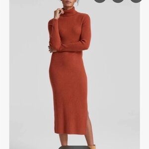 Charter Club Rust Long Sleeve Dress